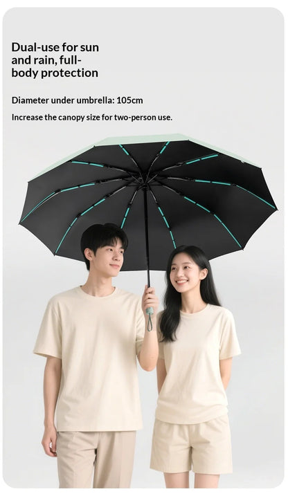 Automatic Umbrella, Windproof and Rainstorm-Resistant, Foldable Umbrella for Sunny and Rainy Days, Sunshade Umbrella