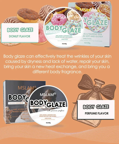 Body Glaze Body Butter Whipped Body Butter for Women, Butter Body Moisturizer for Women Anti Aging Body Cream Leaves Skin Soft