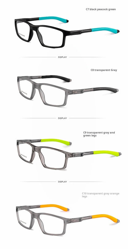 Xbora Sports Anti-blue light Photochromic Myopia Glasses Men Big Size Frame Prescription Glasses Popular Classic Outdoor 9804