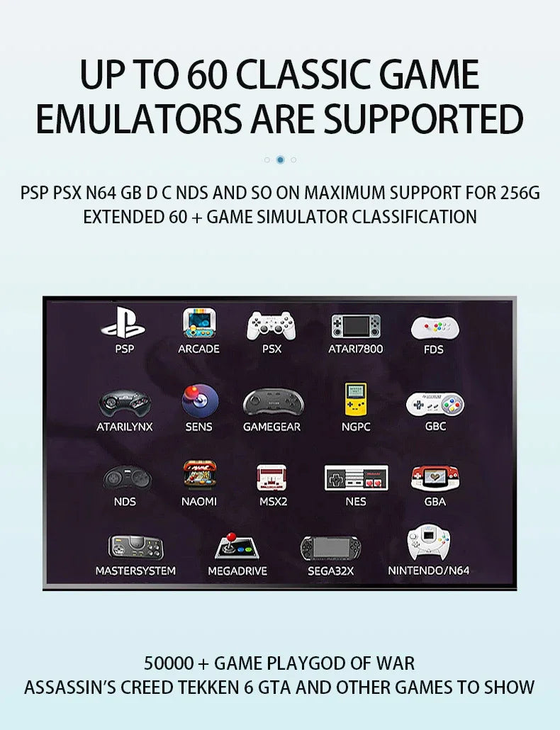2026 NEW Super Console G36 Pro Retro Video Game Console with 65000 Video Games for PS1/GBA/MD/CPS with Gamepad Kid Gift Game Box