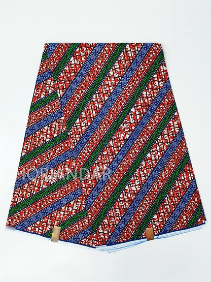 Classical Fabric Dutch Hollandais Fabric Veritable Real Wax for African Printed Dress Guaranteed 100% Cotton 6 Yards