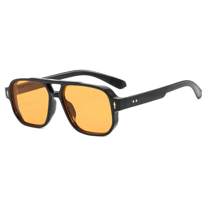 New Fashion Square Women Men Sunglasses Retro Rivets Women Brand Designer Shades UV400 Sun Glasses Gafas De Sol