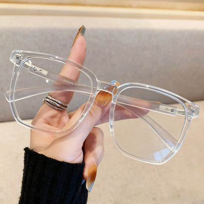 Fashion Transparent Computer Glasses Frame Women Men Anti Blue Light Square Eyewear Blocking Glasses Optical Spectacle Eyeglass