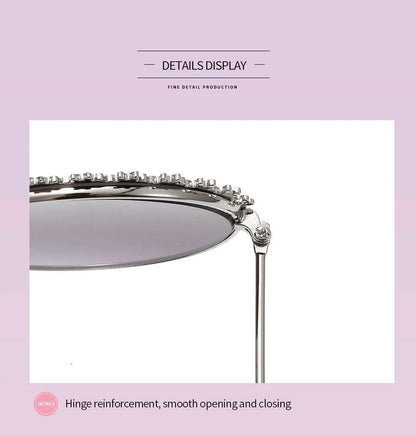 2025 Sunglasses children's glasses flower fashion New Sunglasses children's round children's Metal