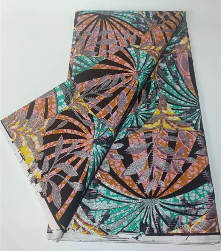 Grand Super 100% Cotton African Wax Fabric High Quality Wax Print Ankara Fabric For Sewing 6yards Women Fabric
