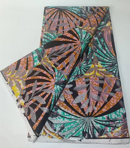 Grand Super 100% Cotton African Wax Fabric High Quality Wax Print Ankara Fabric For Sewing 6yards Women Fabric