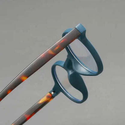 UVLAIK Fashion Reading Glasses Men Women Ultralight Small Round Spectacles Frame High Definition Presbyopic Eyeglasses