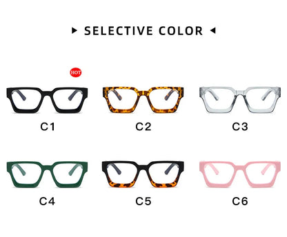 New Transparent Computer Glasses Frame Women Men Anti Blue Light Square Eyewear Blocking Glasses Optical Spectacle Eyeglass ﻿