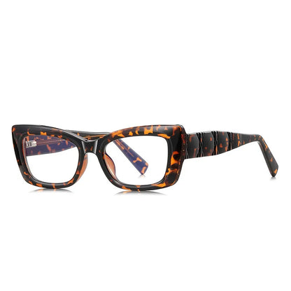 Classic Square Anti Blue Light Blocking Reading Glasses For Women Men Simple Thick Frame Design Myopia Prescription Glasses