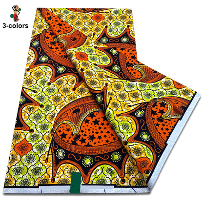2025 Guaranteed Veritable Original African Wax Print Fabric Real Nigerian 100% Cotton Ankara Wax Fabric Soft Pagne Spuer Batik