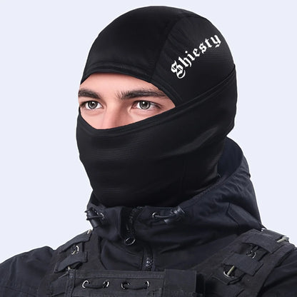 3pcs/2pcs/1pc English Letter Print Men's and Women's Balaclava Single Hole Full Face Neck Protection Mask Suitable for Outdoor