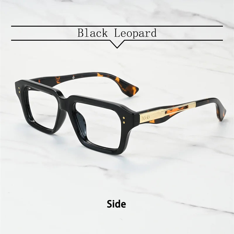 New Brand Design Square Alloy Frame Myopia Glasses Prescription Photochromic Anti Blue Light Women Shortsight Eyewear 0 to -6.00