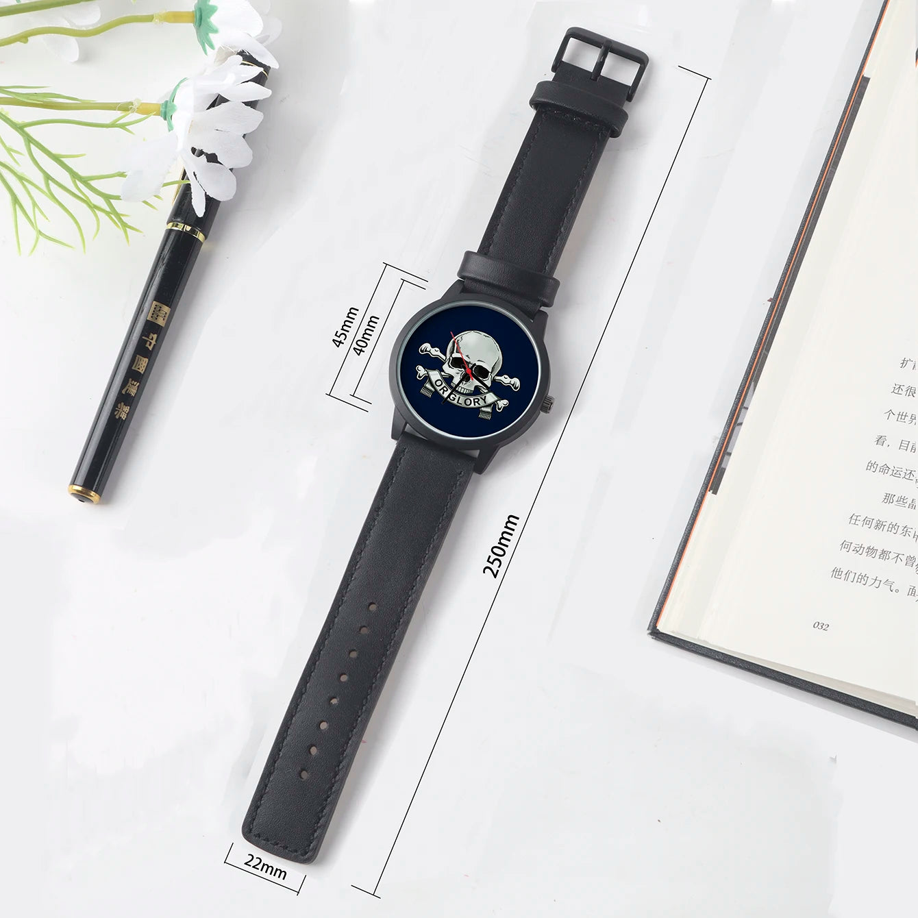 Logo Men's Watch Wife Musical Instrument Universal Watches Husband Family Pattern Guitar Clock Wristwatch DIY Dial