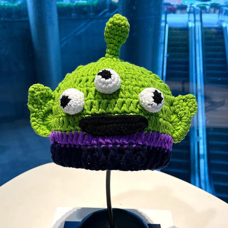 Unisex Balaclava Fashion Cosplay Carnival Party Winter Warm Cap Adult Children Autumn Winter Funny Cartoon Monster Knitted Hat