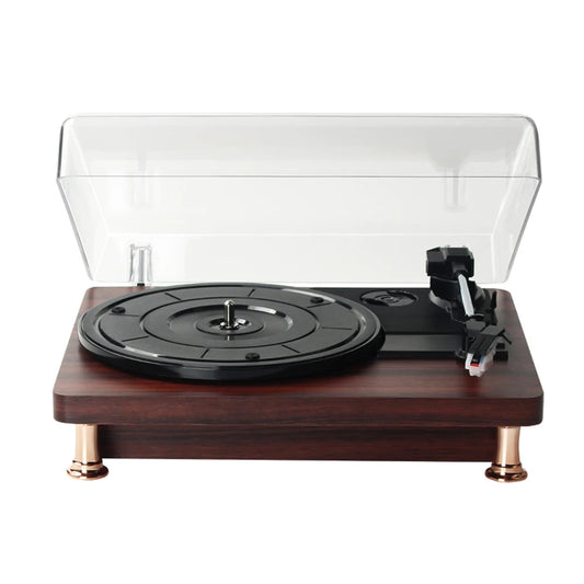 Vintage Bluetooth Record Player Vinyl LP 33/45/78RPM Turntables Phonograph Record Player Classic Nostalgic Record Player,EU Plug