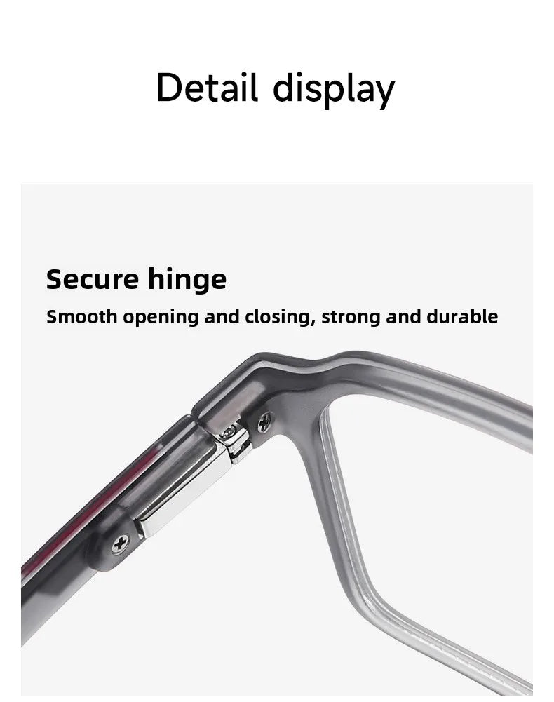 BLMUSA Retro Large Frame Ultralight TR Non-Slip Sports Myopia Glasses Anti Blue Light Prescription Reading Driving Sunglasses