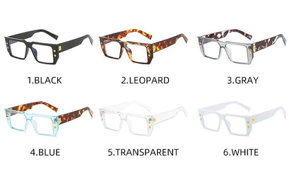 YOOSKE Square Eyeglasses Frames for Women Men Anti Blue Light Glasses Frame Optical Computer Eyewear