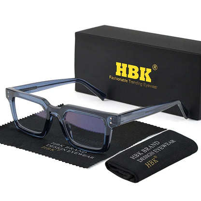 HBK Fashion Glasses Frames for Men TR90 Square Anti Blue Light Women's Daily Simple Business Glasses Optical Eyeglasses Frame