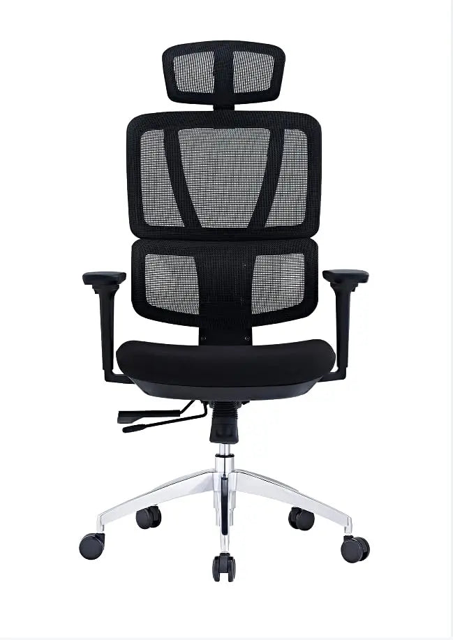 Ergo Plus Ergonomic Office Chair - Desk Chair, Mesh Computer Leatherette Headrest, Memory Foam Seat, and Smooth, Customized