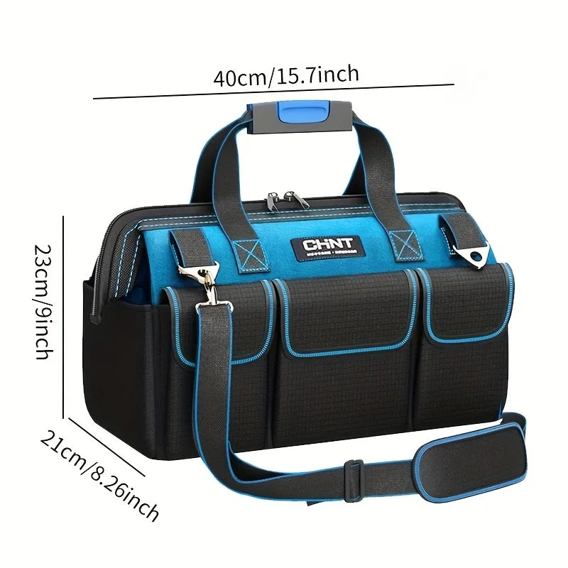 Multifunctional Tool Bag Thickened Large Capacity Waterproofed Wear-Resistant Toolkit MultiPocket Electrician Storage Bag
