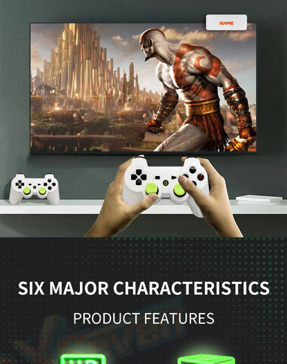 2026 New Coopreme Y7 X7 128G  Linux System 4K Video Game Console TV Box Wireless Controller Retro Game 10000+ Support PSP