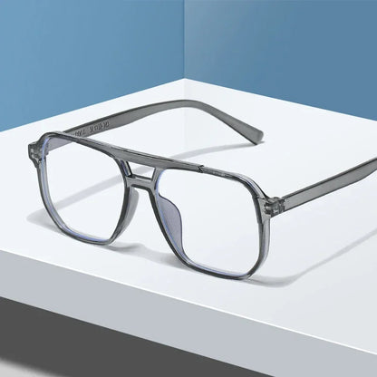 Transparent Computer Glasses Frame Women Men Anti Blue Light square Eyewear Blocking Glasses Optical Spectacle