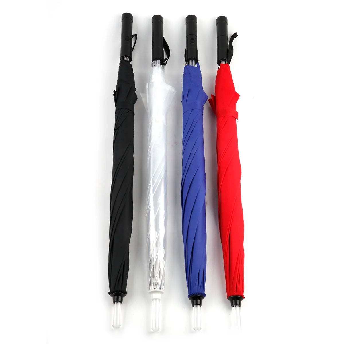 LED Illuminated Umbrella, Glittering Umbrella with Flashlight Handle, Adult, Men and Women
