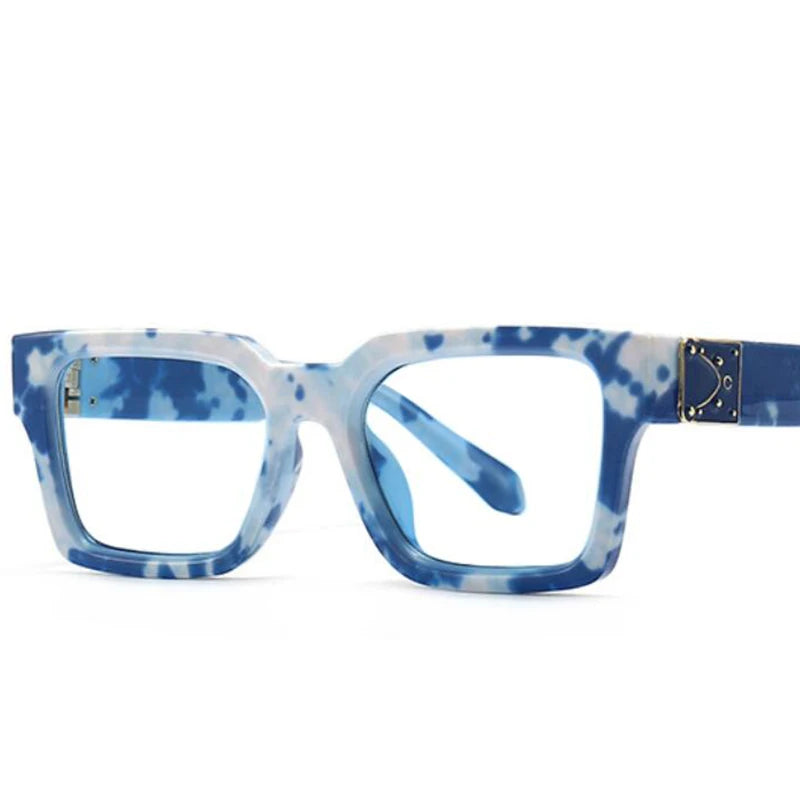 Luxury Designer Blue White Reading Glasses Women Men Computer Goggles Filter Blue Light Eyeglasses Magnifier Diopter +0.5 +6.0