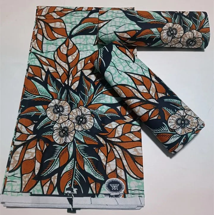 Grand Super Original African Wax Fabric High Quality Nigerian Print Ankara Fabric For Sewing 6 Yard Women Dress 100% Cotton