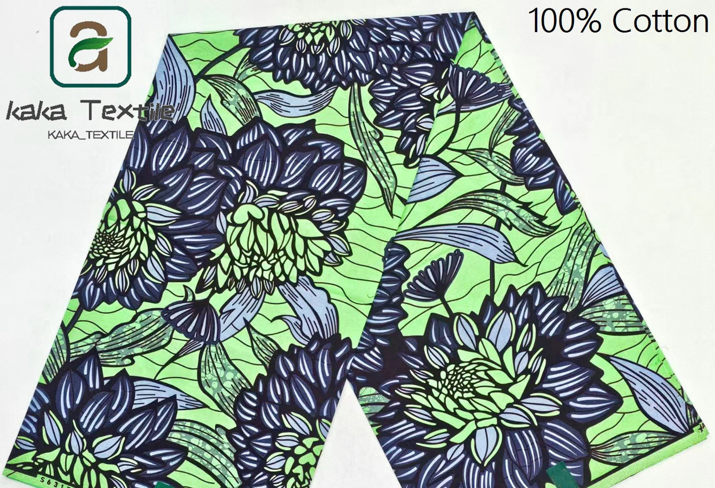 New Super Tissu Ankara Good Real Prints African Wax Fabric Soft Pagne Cotton Material Kente 6YARDS Stuff Blue Batik For Sew