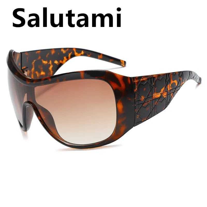vintae one piece oversized shield sunglasses women new fashion red black gradient sexy sun glasses ladies trendy y2k shades