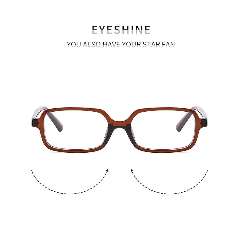 Fashion Retro Small Rectangular Frame Anti Blue Light Glasses for Women Ins Simple Commuting Computer Eye Eyeglass Frame