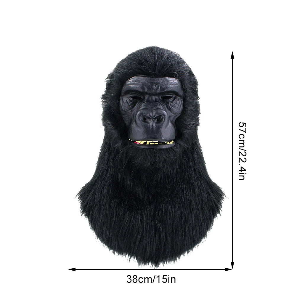 Full Face Gorilla Mask With Moving Mouth For Halloween Cosplay Full Heads Mask Halloween Masks Party