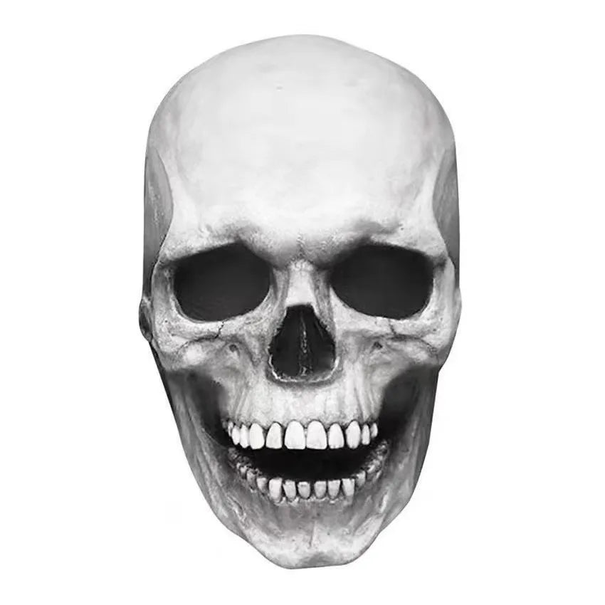 Movable Jaw Mask Non-Toxic Skull Mask Latex Headgear Tear-Resistant Full Head Skull Helmet For Outdoor Decorations Halloween