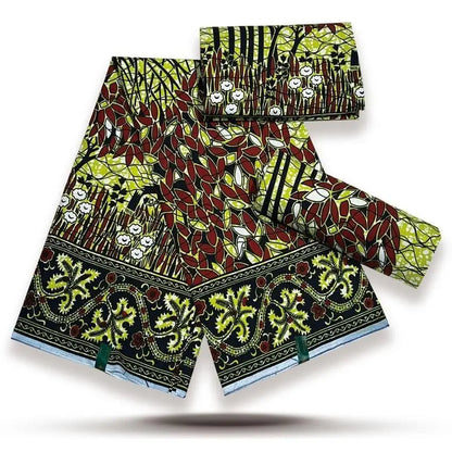 Style Pagne Guaranteed Veritable Original African Real Wax Fabric For Party Dresses Ankara Wax Print Fabric 100% Cotton Ghana