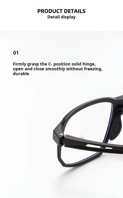 YIMARUILI New TR90 Men's Sports Cycling Glasses Ultra-light Fashion Big Size Optical Prescription Eyeglasses Frame Women HD-8068