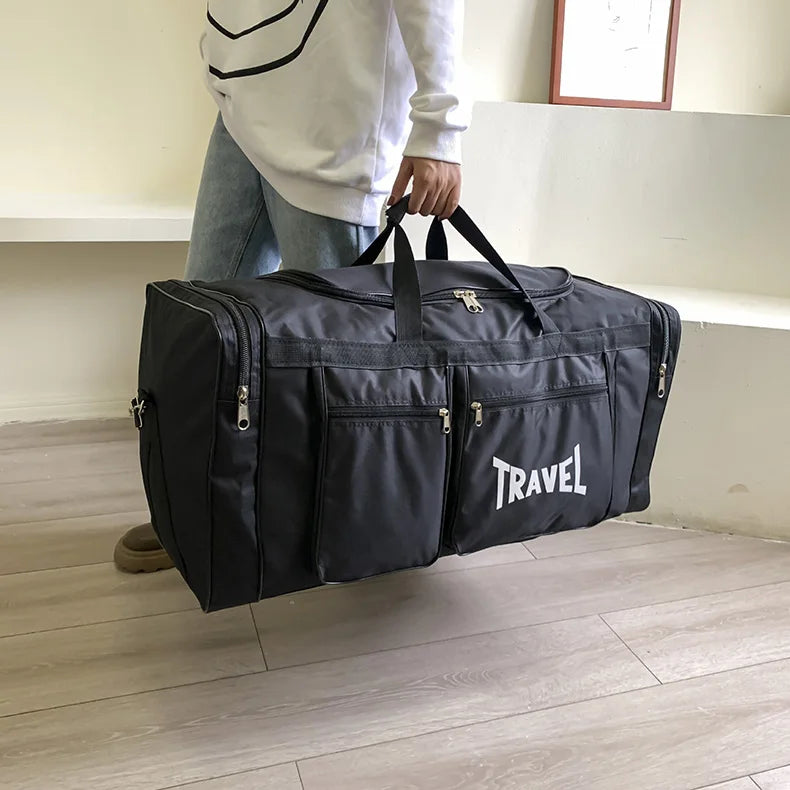 Travel Bag Foldable Large Capacity Waterproof Business Sports Handbag Wear-Resistant Portable Multifunction Duffel Bags Y36A