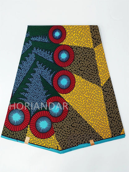 Veritable Guaranteed Dutch Hollandais Quality Prints Pagne African Fabric Dress Real Wax 100% Cotton 6 Yards
