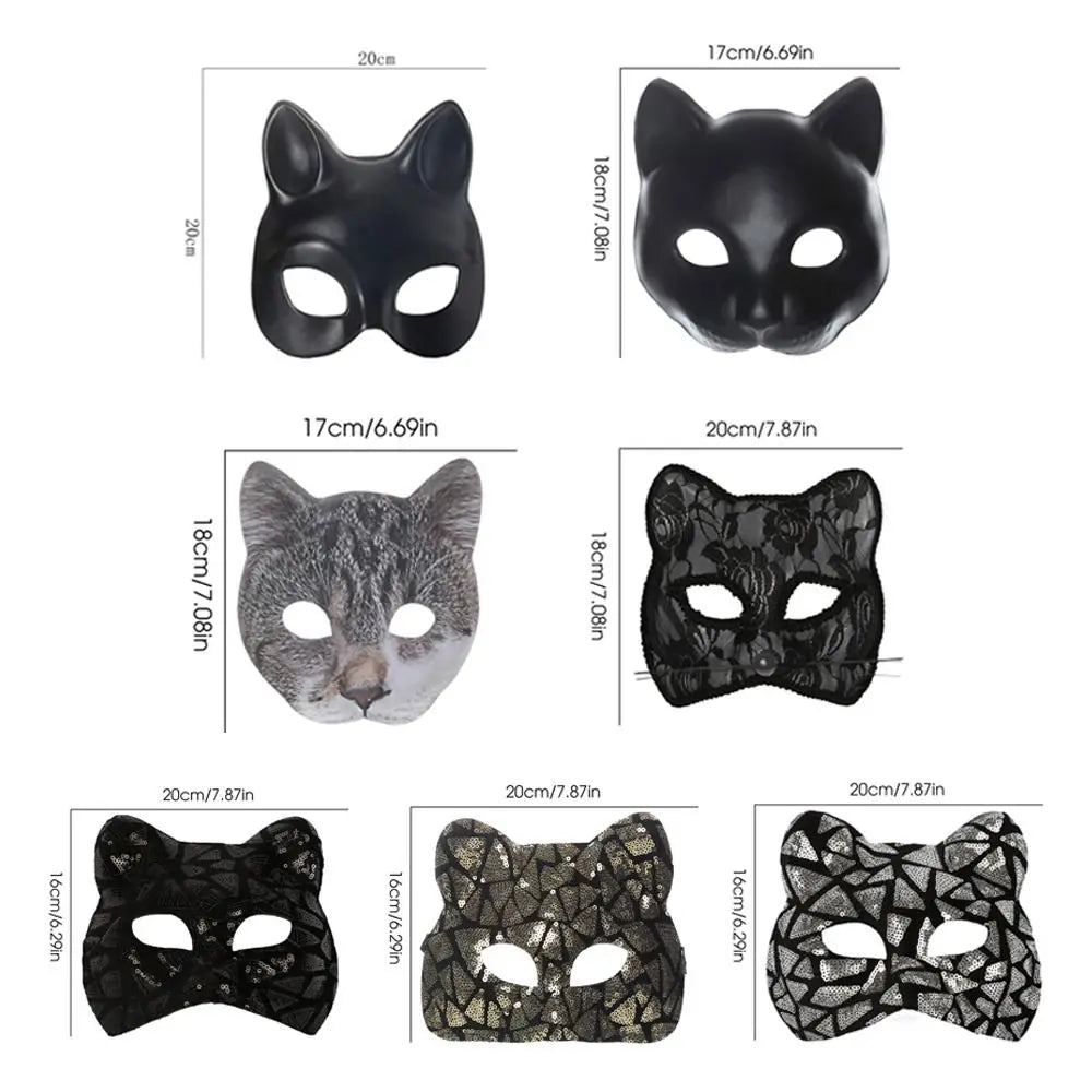 Fashion EVA Cat Girl Mask Venetian Party Party Makeup Ball Mardi Gras Mask Half Face Masquerade Mask