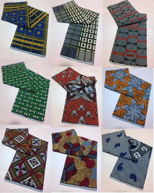 Style Pagne Guaranteed Veritable Original African Real Wax Fabric For Party Dresses Ankara Wax Print Fabric 100% Cotton Ghana