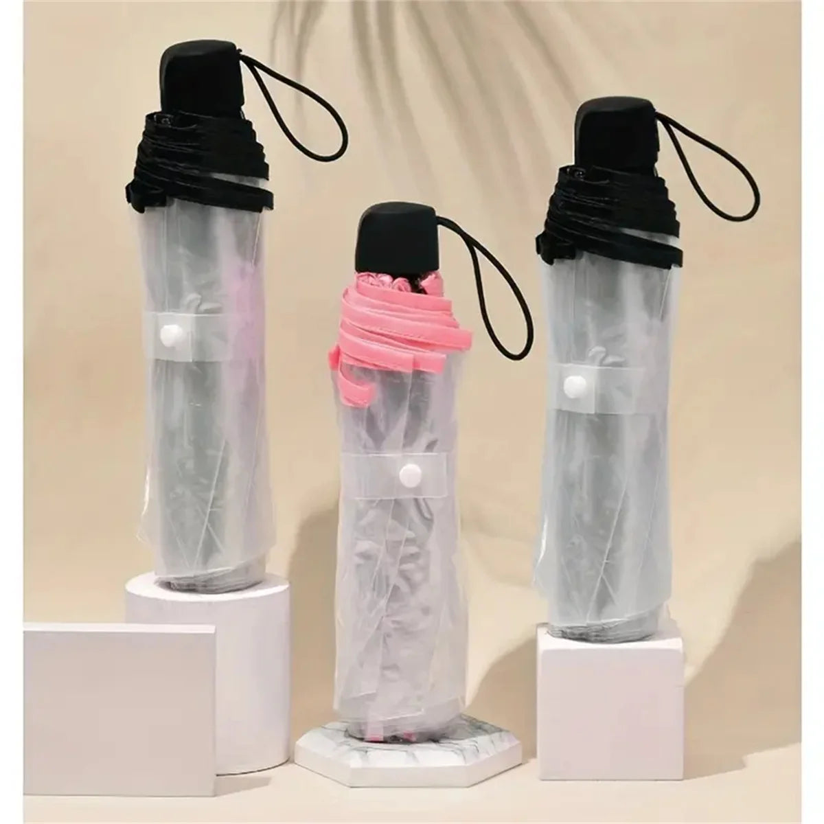 1 Piece of Transparent Glass Window Grille Pattern Pvc Material, Windproof, Waterproof and Rainproof, Suitable for Commuting to Take Photos, Available in a Variety of Styles, Available for Men and Women