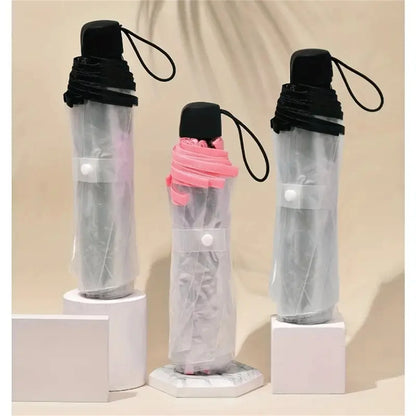 1 Piece of Transparent Glass Window Grille Pattern Pvc Material, Windproof, Waterproof and Rainproof, Suitable for Commuting to Take Photos, Available in a Variety of Styles, Available for Men and Women