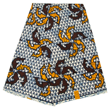 African Ankara Wax Fabric Patchwork Retro Style Double Prints Warp DIY Cloth Sewing Materials Africa Loincloth Polyester Tissu