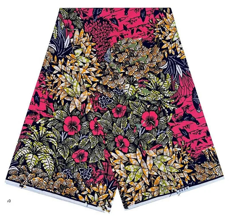 Ankara Wax Fabric 2024 High Quality African Wax Print Fabric 100% Cotton African Guaranteed Veritable Real Wax For Dresses