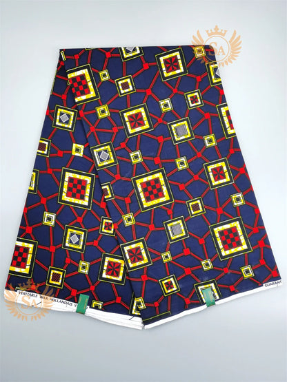 2024 New Hot Sale African Wax Veritable Wax Guaranteed Real High Quality wax print fabric Pagne African Ankara abc