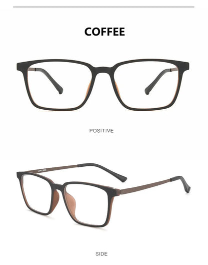 Ultralight Pure Titanium Photochromic Reading Glasses for Men Anti Blue Light Presbyopia Eyeglasses Resin Lens+0.5 0.75 1.75 2.5