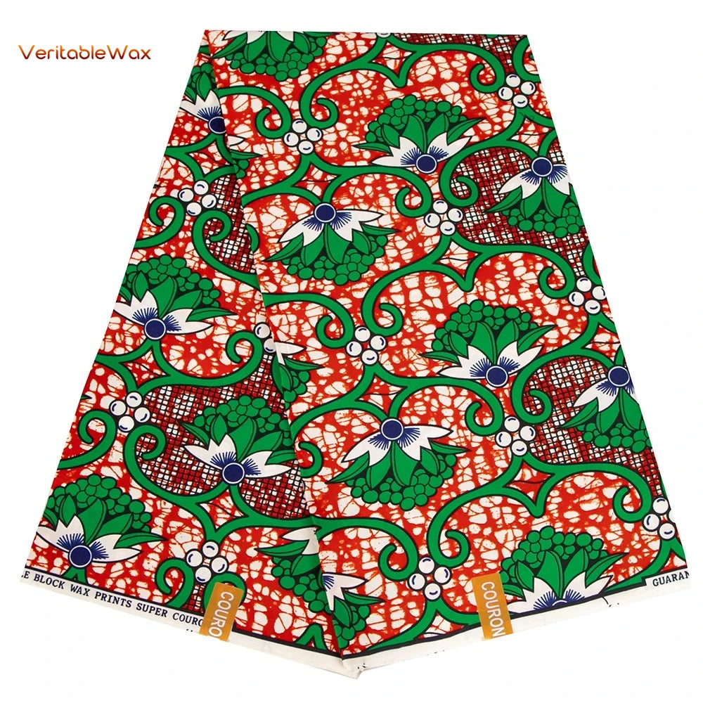 African Ankara Wax Fabric Patchwork Retro Style Double Prints Warp DIY Cloth Sewing Materials Africa Loincloth Polyester Tissu