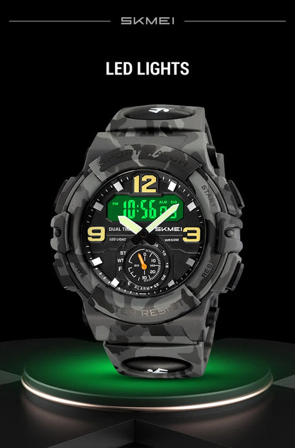 SKMEI Digital Electronic Large Dial Watch Fashion Sport Watches For Men Waterproof Quartz Wristwatch Alarm Clock Horloges Mannen