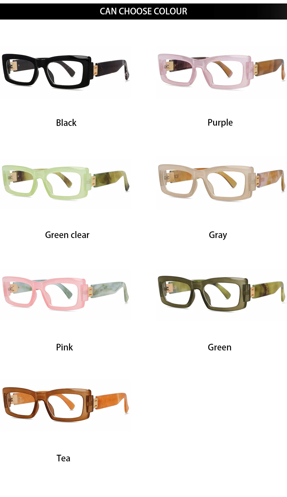 R56339 Women's Square Cat Eye Reading Eyes +1.00 +1.50 +2.00 Modern Small Frame Retro Presbyopia Glasses