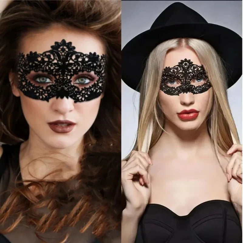 Venetian Couple Eye Mask, Half-face Mask for Halloween Dance, Graduation Party Headpiece for Role-playing Costume, Men and